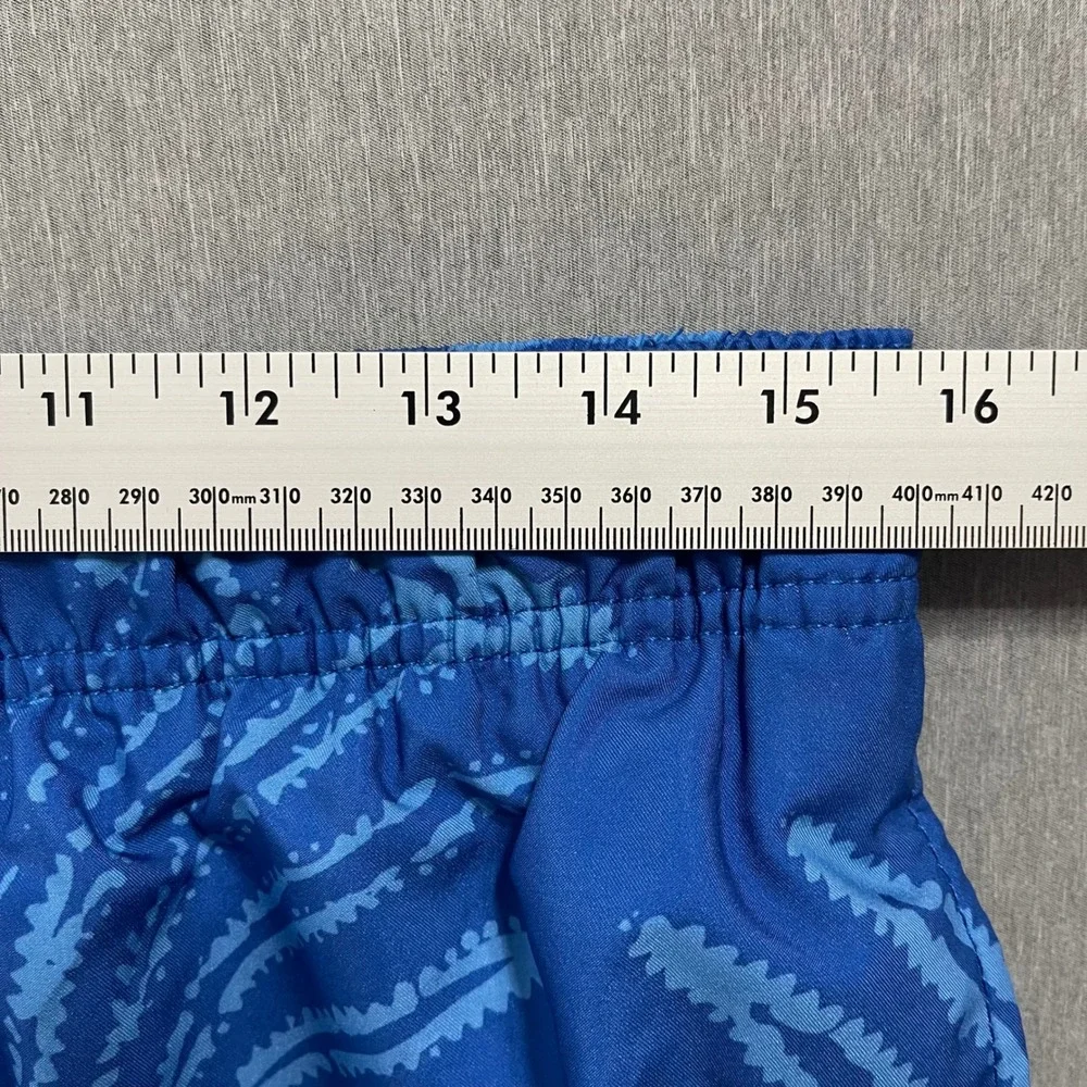 Speedo Swim Trunks Mens Large Blue Abstract‎ Print Lined Board Shorts Beach Surf